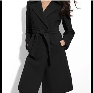 Angora Belted Wrap Coat
